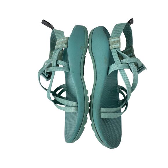 Chaco ZX1 EcoTread Sandal Kid's 4 Green Diamond Classic Fit Slip-Resistant - Picture 9 of 11